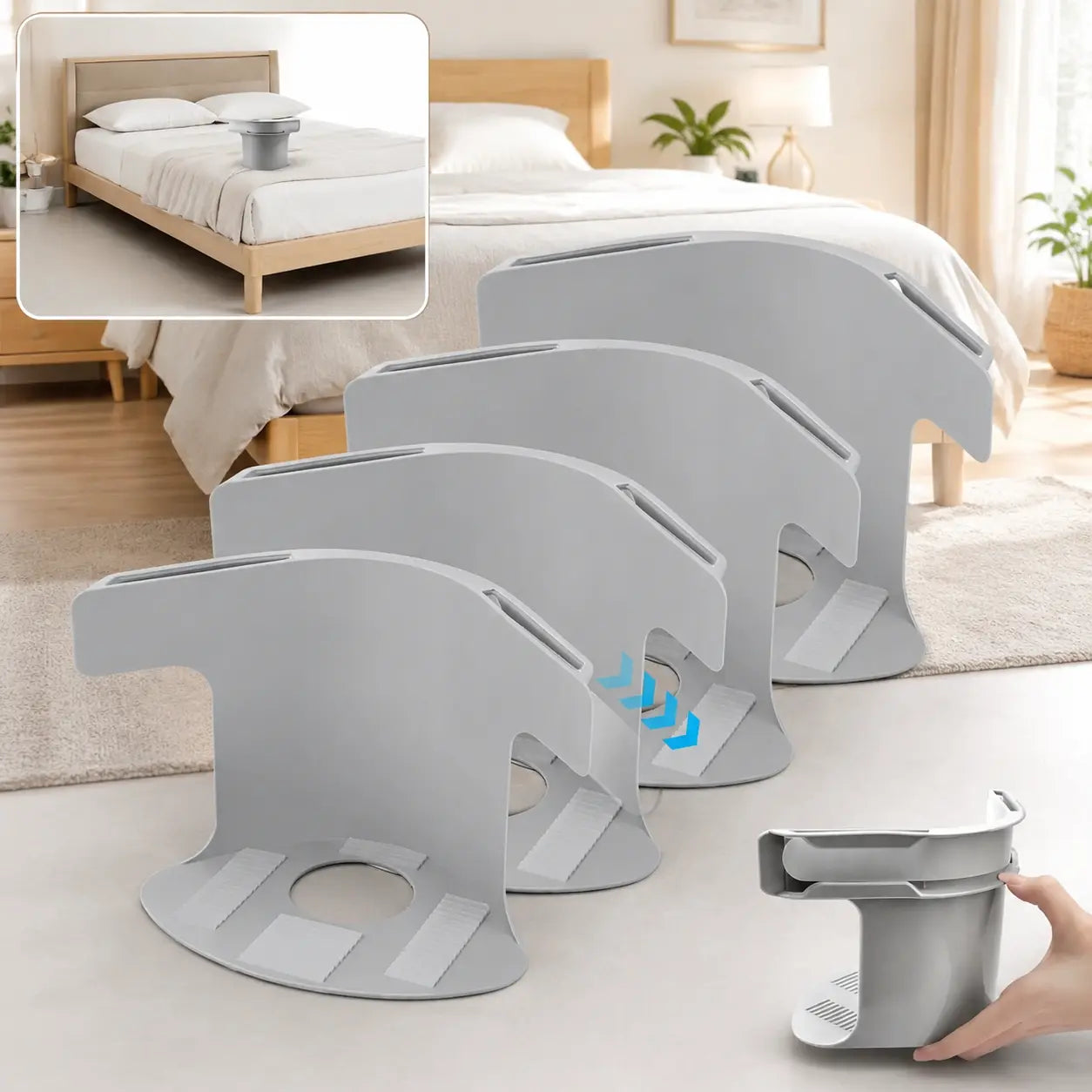 Bed sheet clip close-up