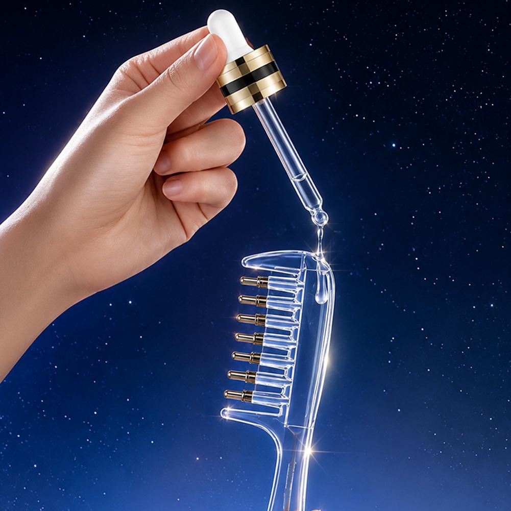 Essential Oil Liquid Guide Comb | Scalp Massage & Oil Applicator Comb