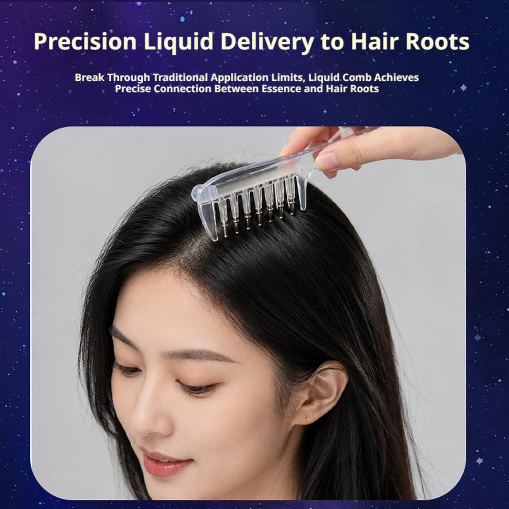 Essential Oil Liquid Guide Comb | Scalp Massage & Oil Applicator Comb