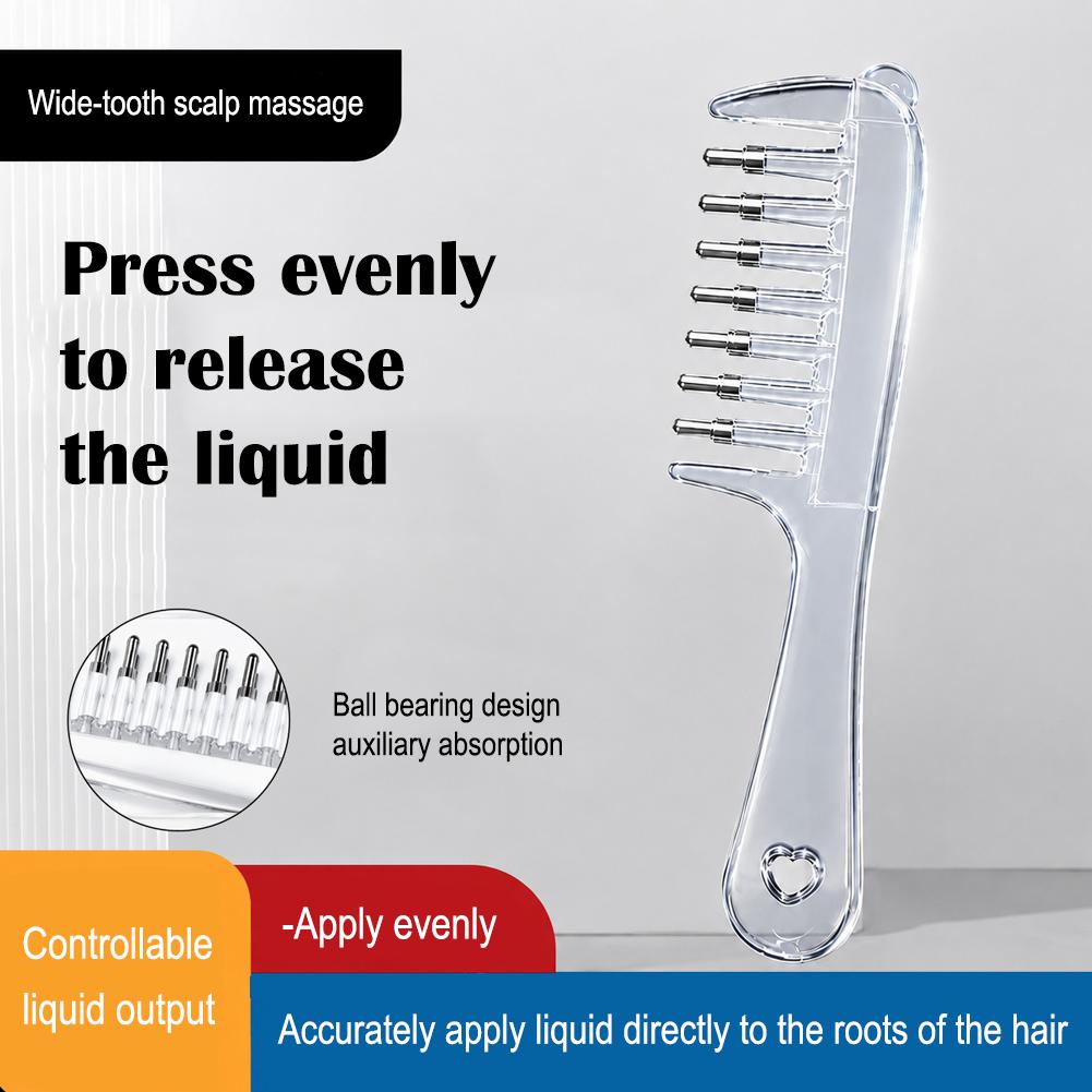 Essential Oil Liquid Guide Comb | Scalp Massage & Oil Applicator Comb