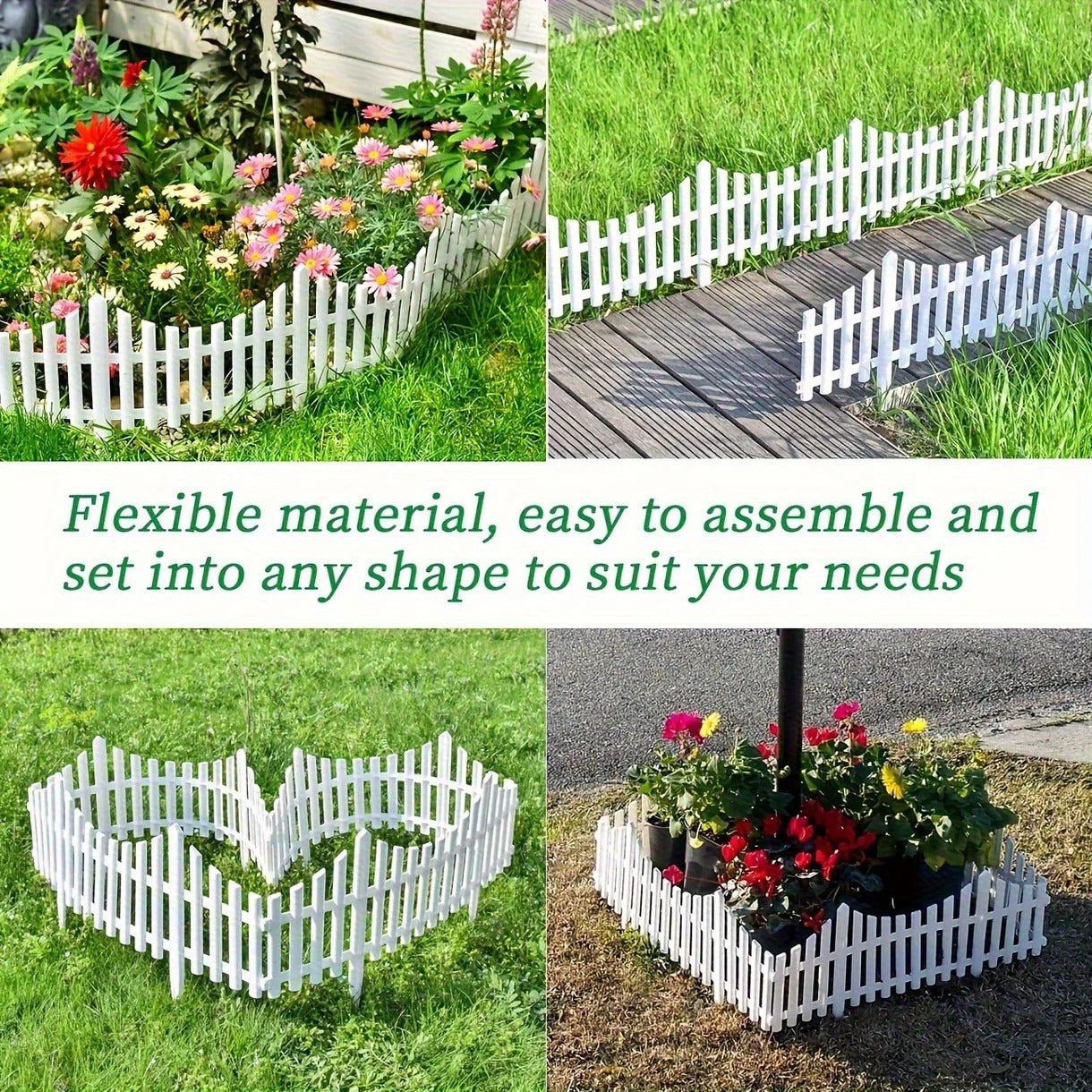 Decorative Outdoor Garden Fence | Stylish Garden Border for Lawn, Balcony & Pathway