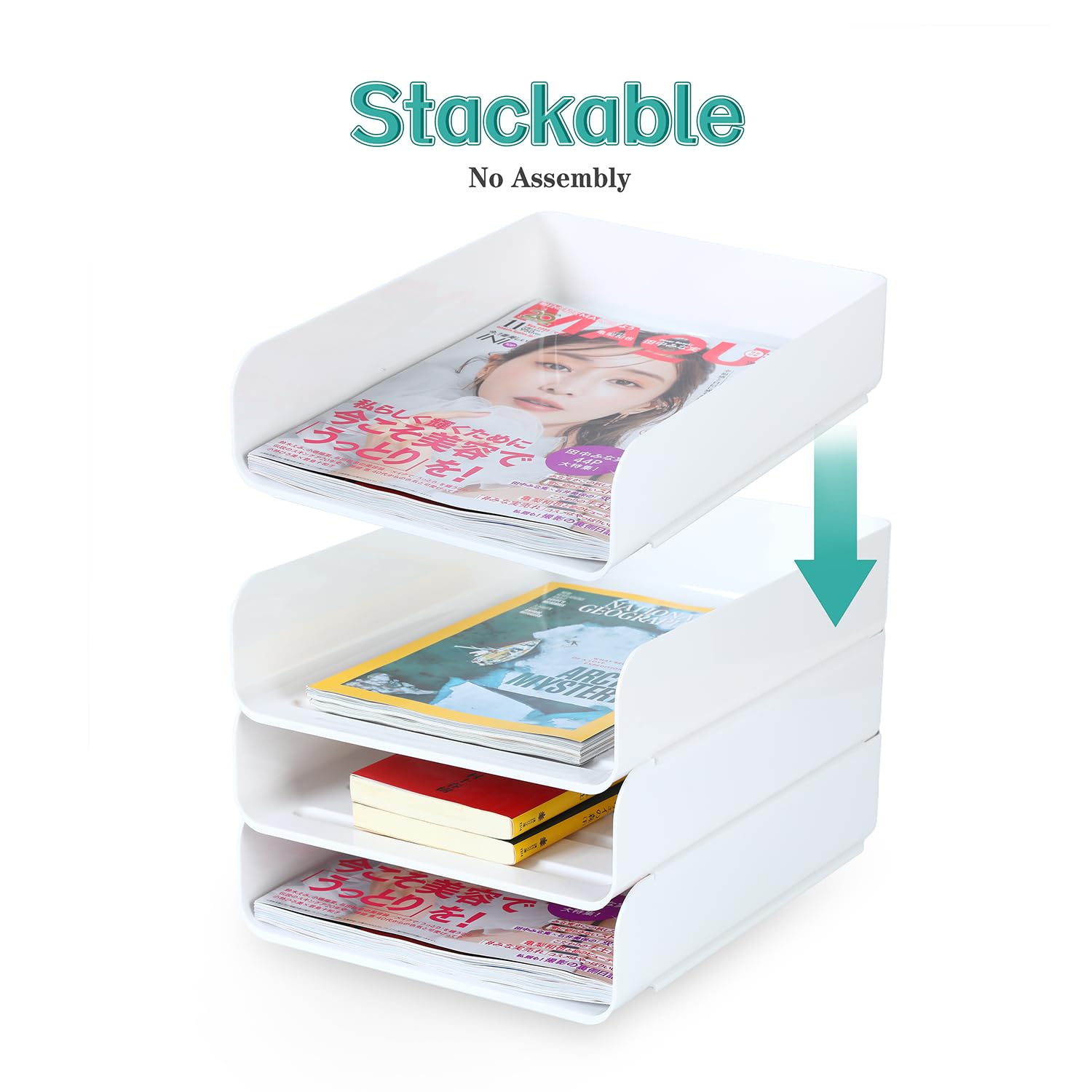 Stackable Desk Document Organizer